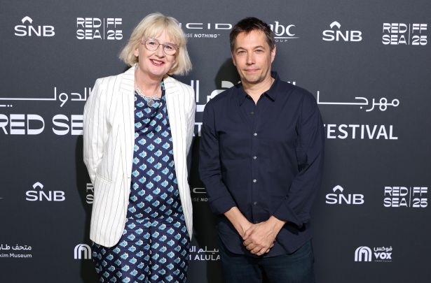 Fionnuala Halligan and Head of 2025 Jury Sean Baker  (Photo by Daniele Venturelli/Getty Images for The Red Sea International Film Festival)