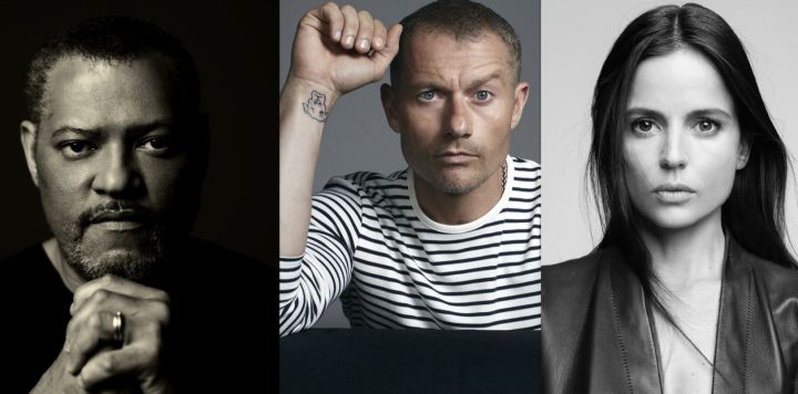 Left to Right: Laurence Fishburne, James Badge Dale, Elena Anaya. 