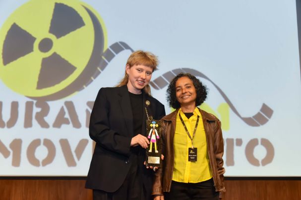 Winner Maja Hohenberg & Festival director Márcia Gomes de Oliveira