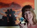 Best Int'l Film Award for "A.L.I.C.E." SWFF2011: Dawn Westlake in Los Angeles with the trophy for "A.L.I.C.E."