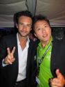 actor Rodrigo Santoro and producer Oliver Kwan: Brazil party, Cannes 2011