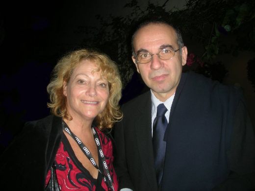 Marla Lewin with Giuseppe Tornatore 