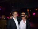 Gary Lucas and director Dan Algrant at the afterparty for "Greetings from Tim Buckley" TIFF 9/9/12