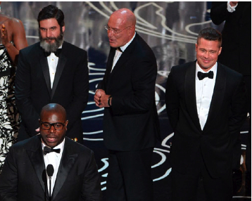 Director Steve McQueen, Brad Pitt & Arnon Milchan