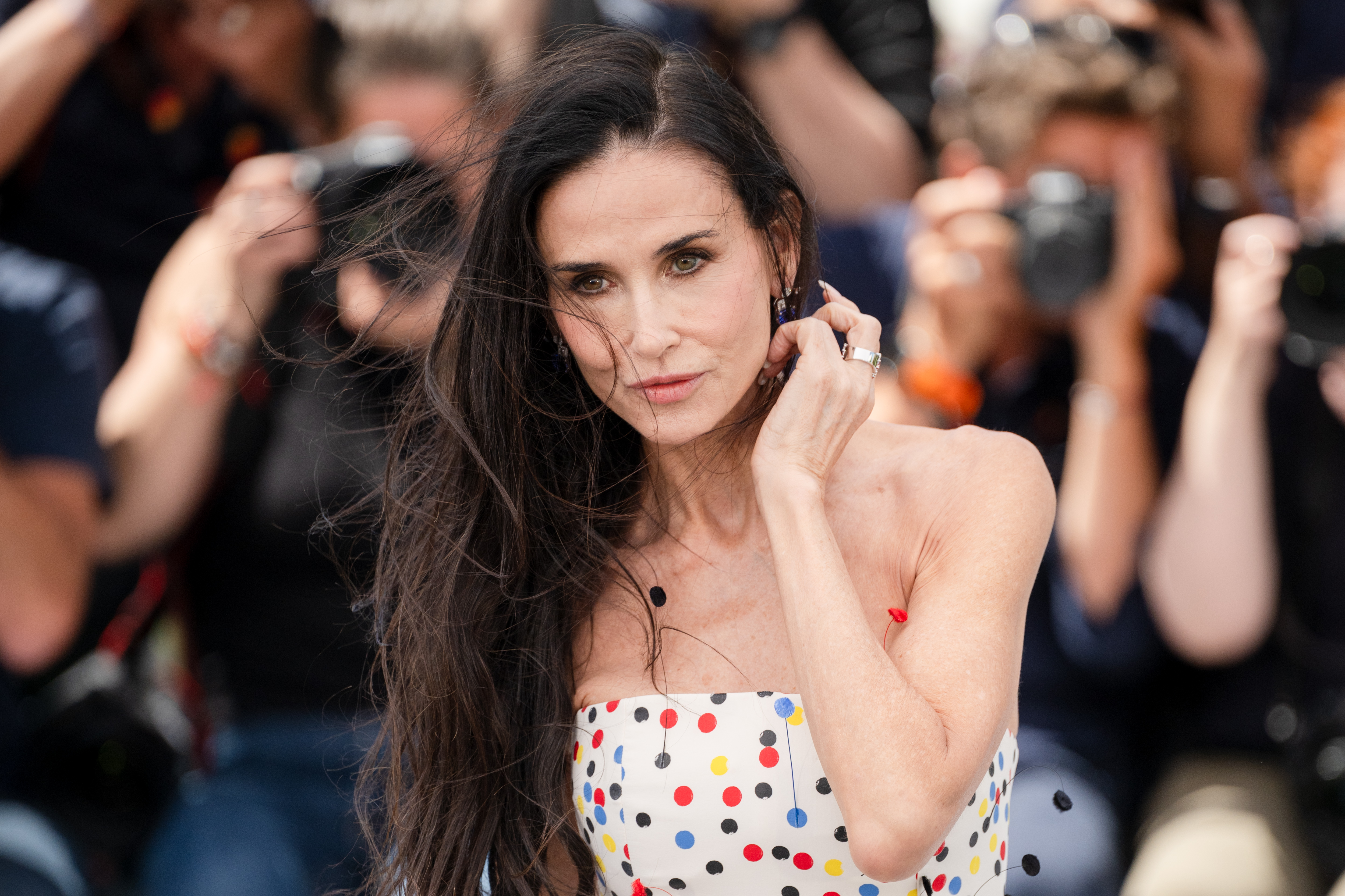 Image Description: Jury Member Demi Moore attends the jury photocall during the 79th Cannes Film Festival Cannes France 2026-05-12