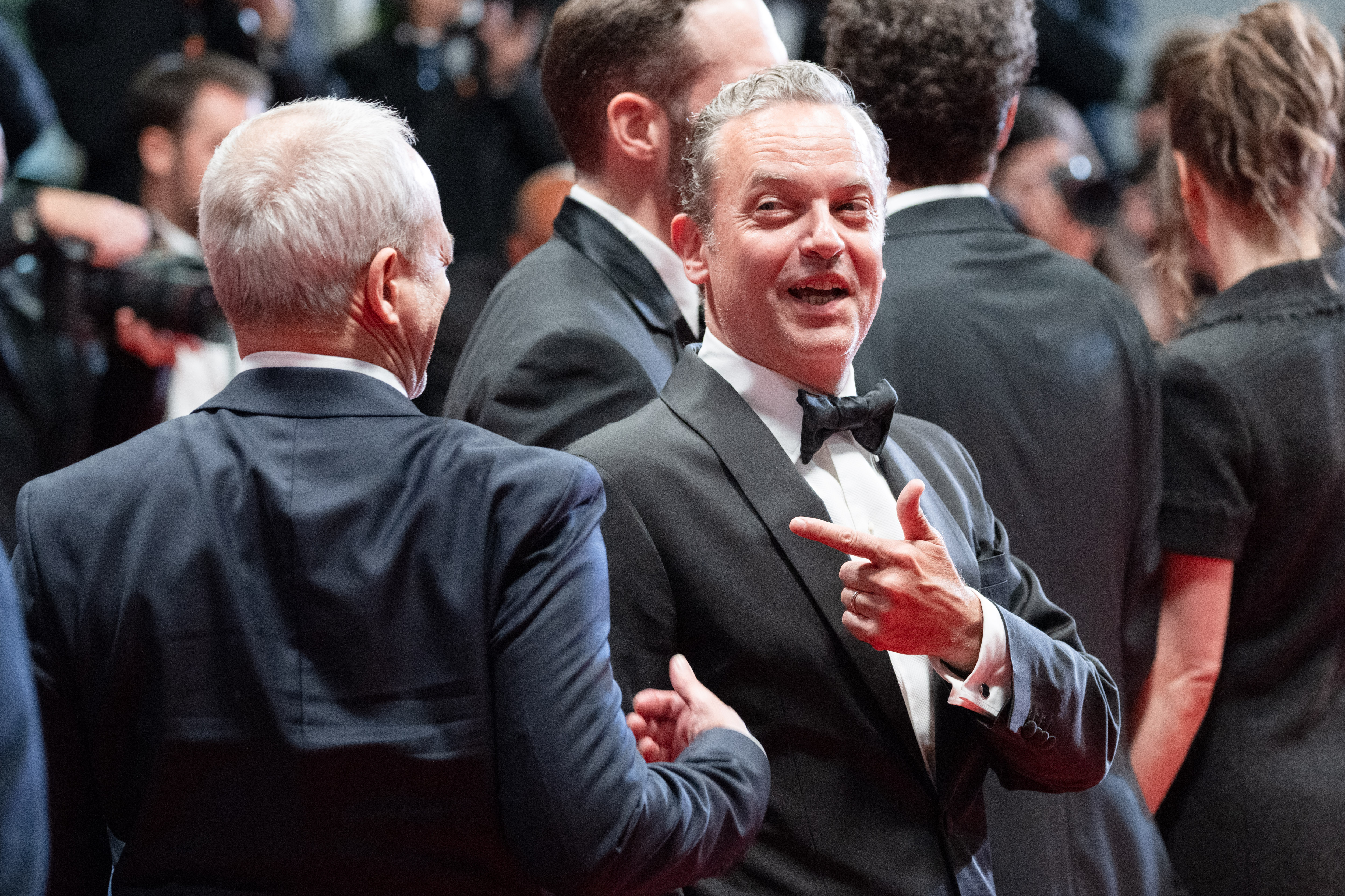Image Description: Patrick Mille - L - attends the special screening red carpet of the movie L'Objet du Delit during the 79th Cannes Film Festival Cannes France 2026-05-22