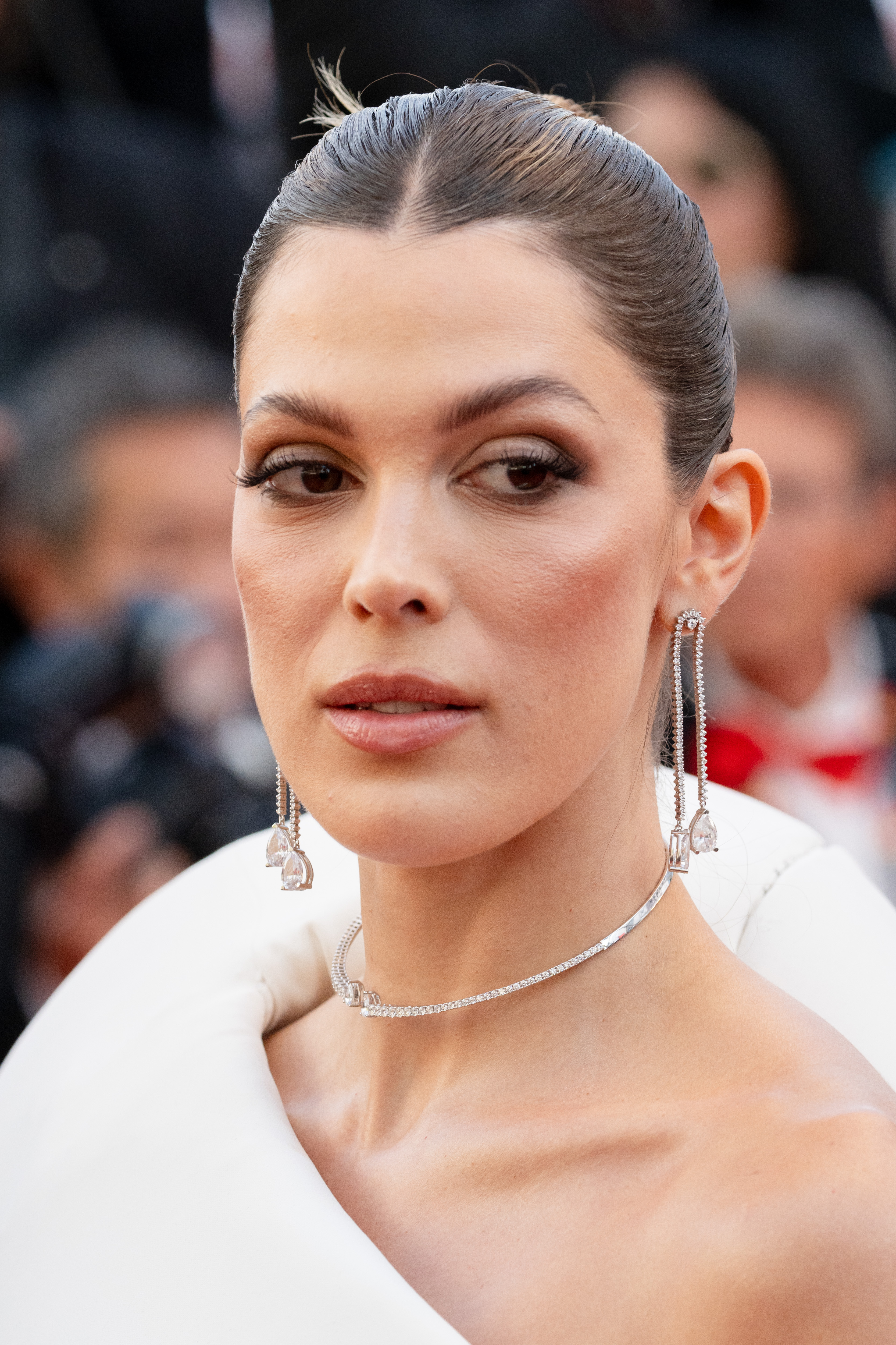Image Description: Iris Mittenaere attends the competition screening red carpet of the movie Fjord during the 79th Cannes Film Festival Cannes France 2026-05-18