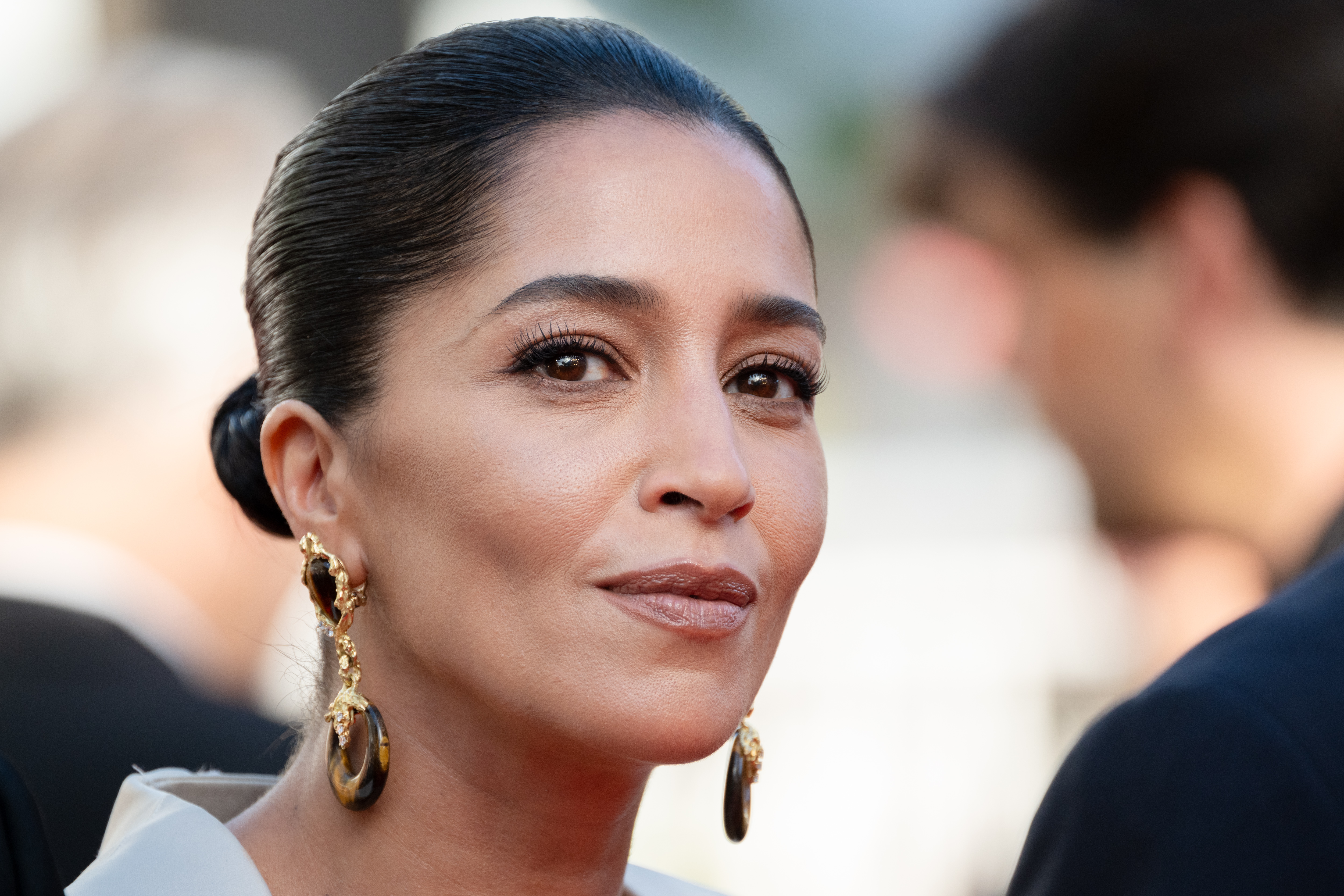 Image Description: Un Certain Regard Jury President Leila Bekhti attends the competition screening red carpet of the movie La Vie d'une Femme during the 79th Cannes Film Festival Cannes France 2026-05-13