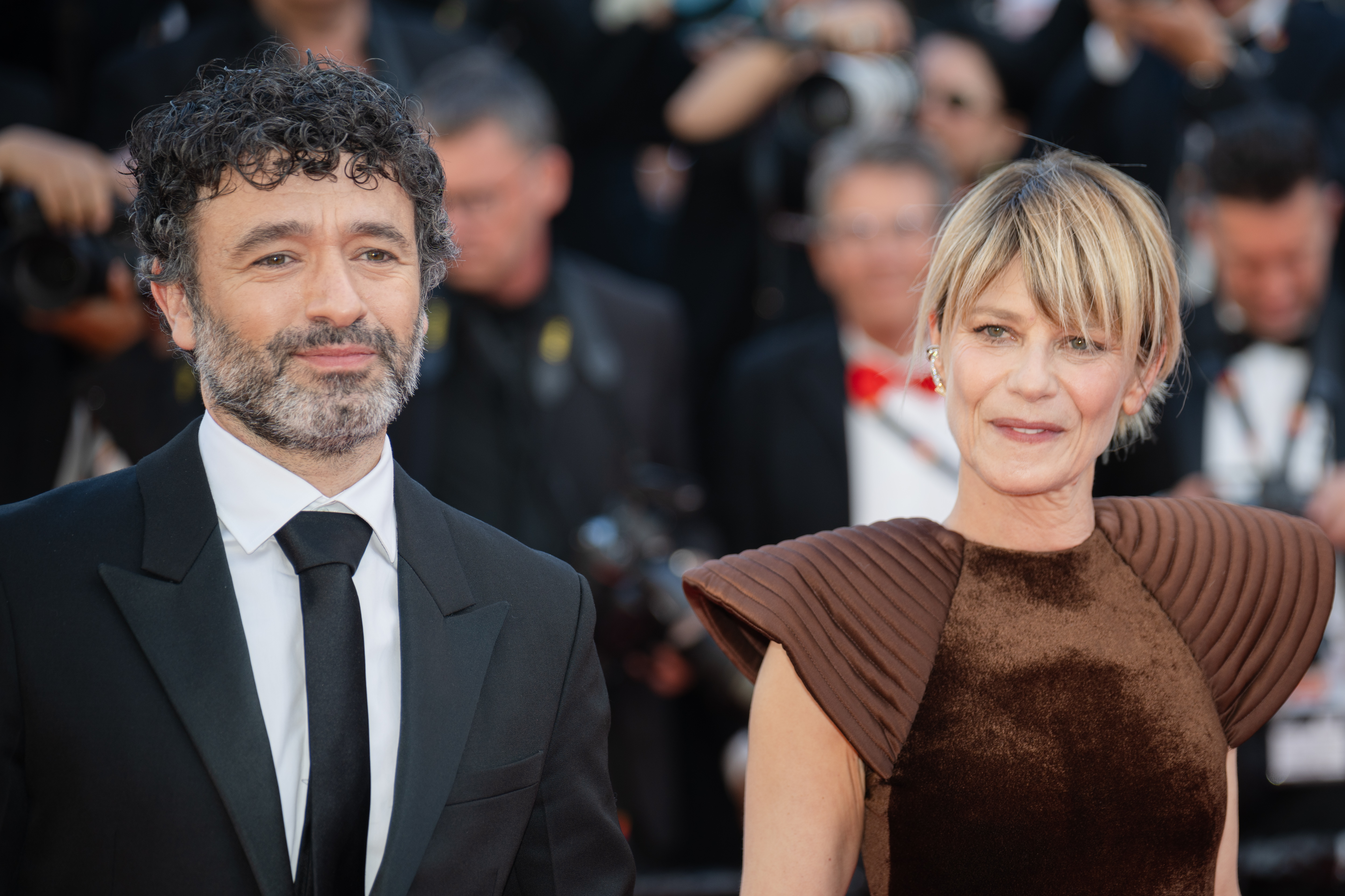 Image Description: Rodrigo Sorogoyen and Marina Fois attend the competition screening red carpet of the movie El Ser Querido during the 79th Cannes Film Festival Cannes France 2026-05-16