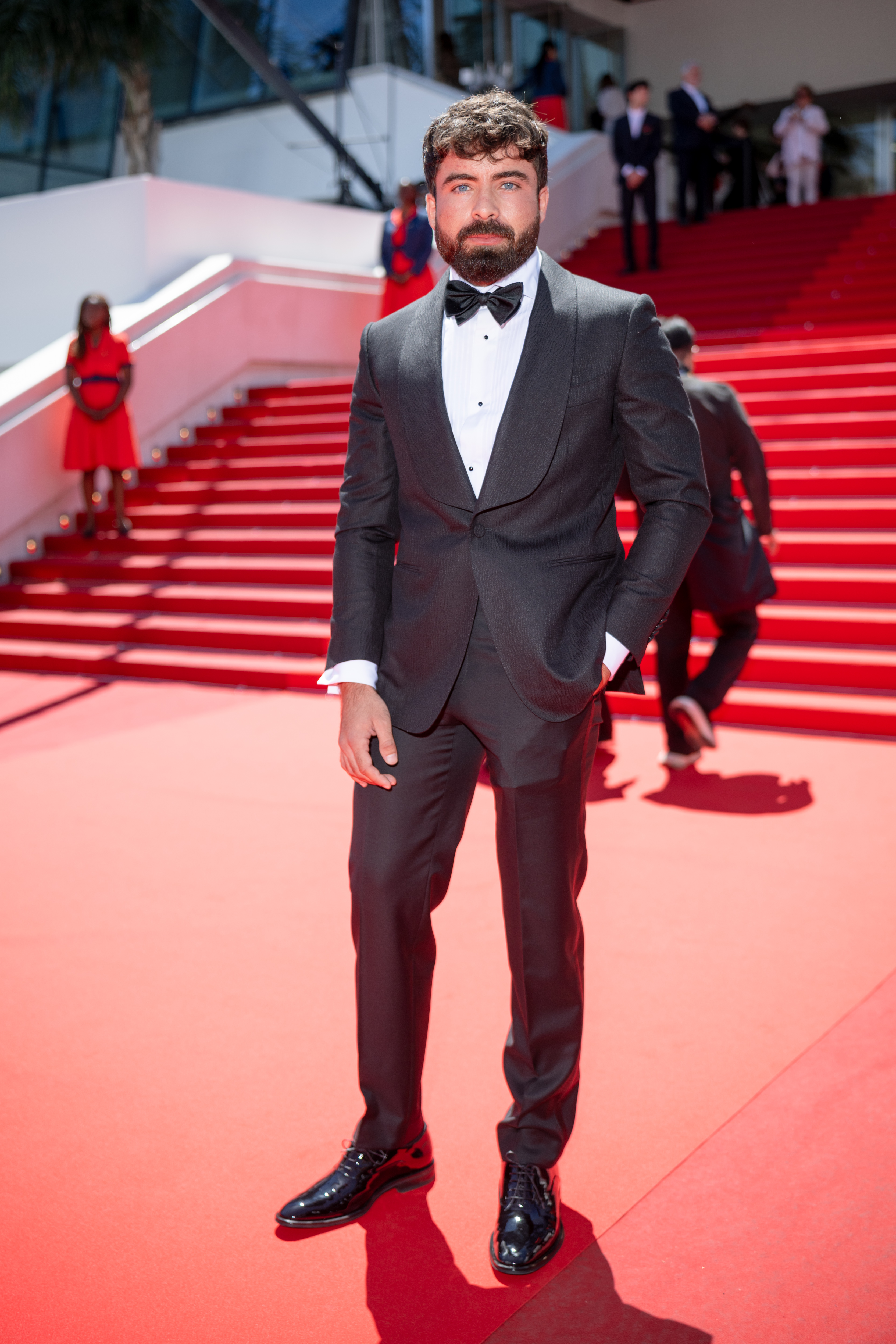 Image Description: Paul Ribot attends the competition screening red carpet of the movie Moulin during the 79th Cannes Film Festival Cannes France 2026-05-17