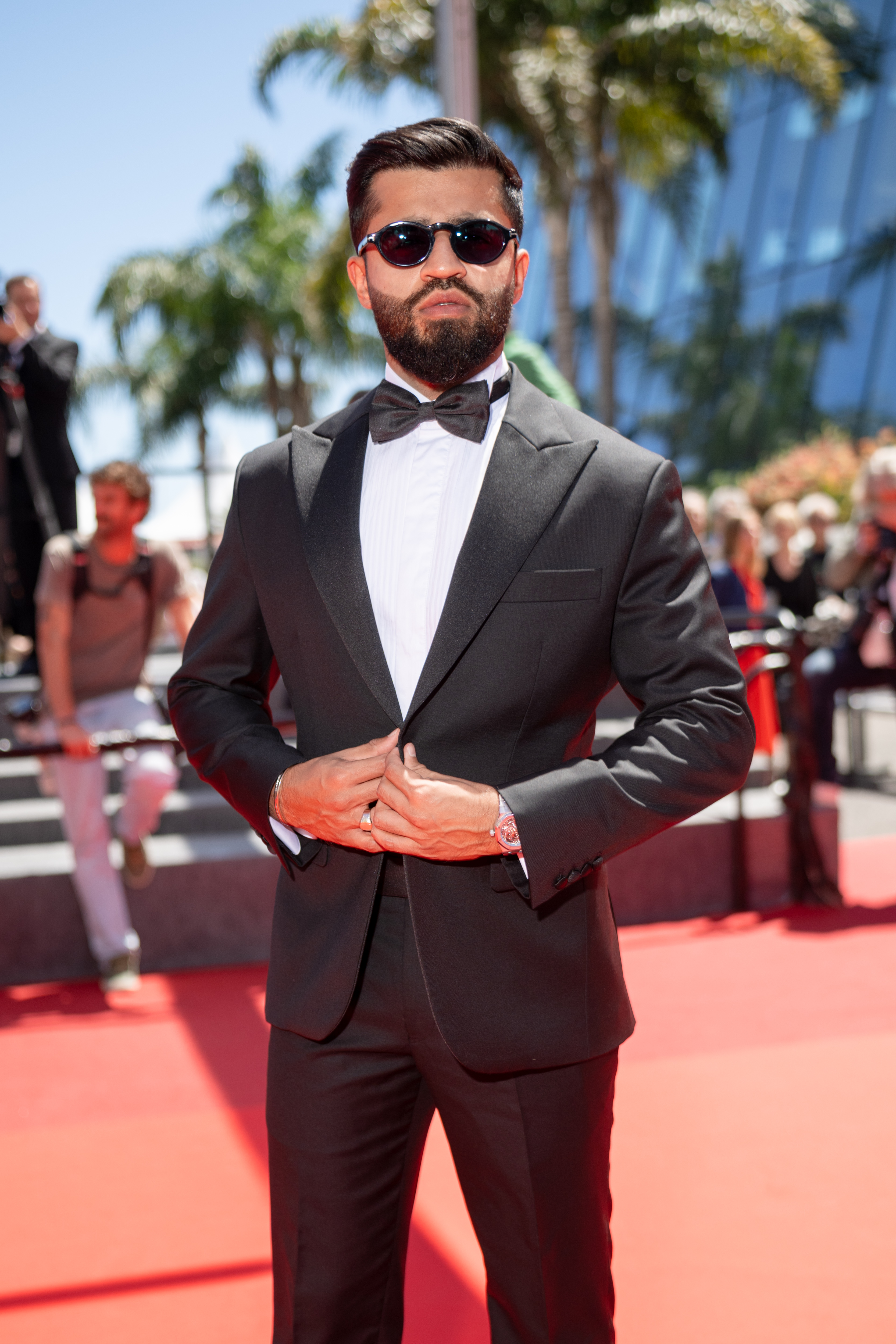 Image Description: Tan Gera attends the competition screening red carpet of the movie Moulin during the 79th Cannes Film Festival Cannes France 2026-05-17