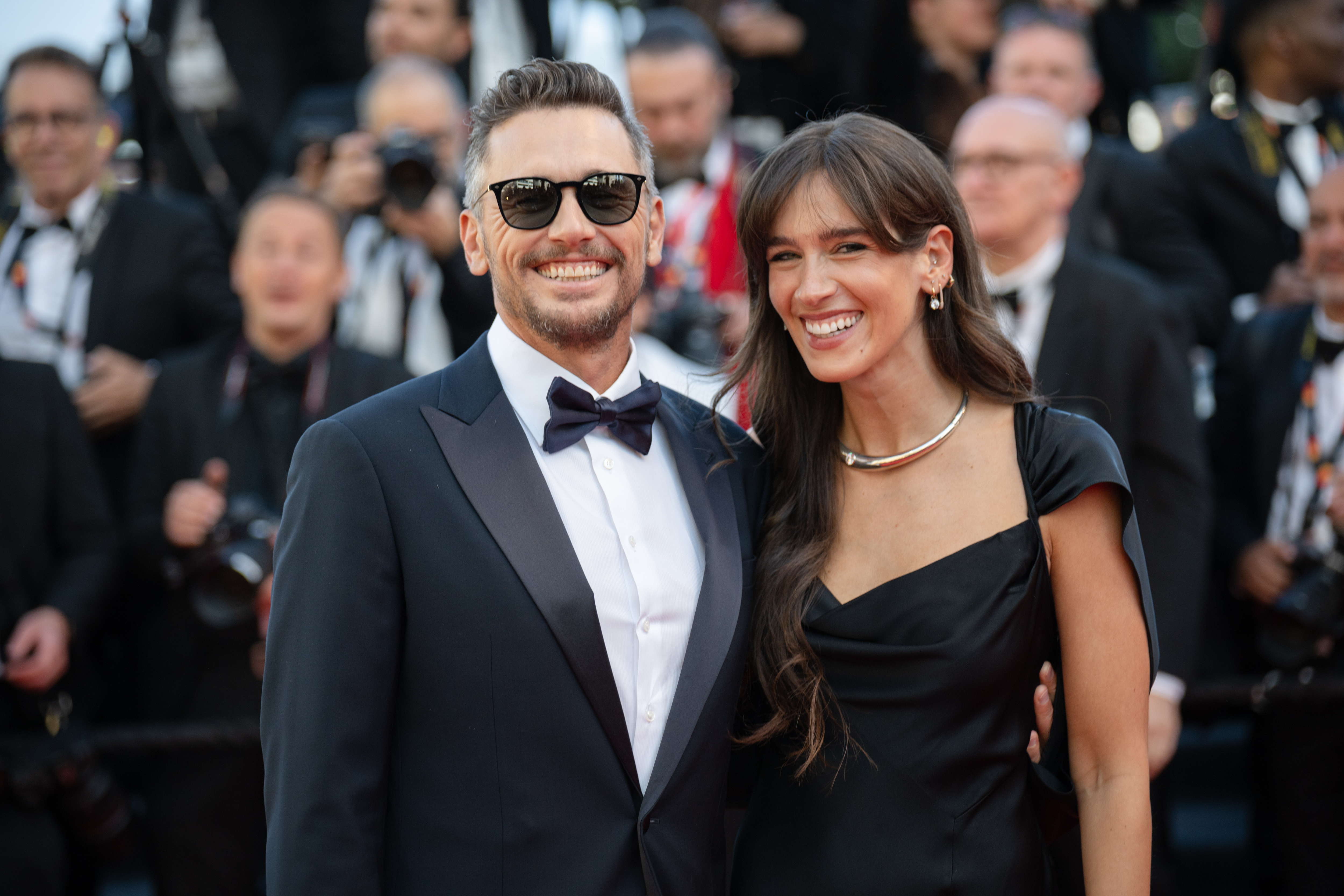 Image Description: James Franco and Isabel Pakzad attend the opening ceremony red carpet of the movie La Venus Electrique during the 79th Cannes Film Festival Cannes France 2026-05-12