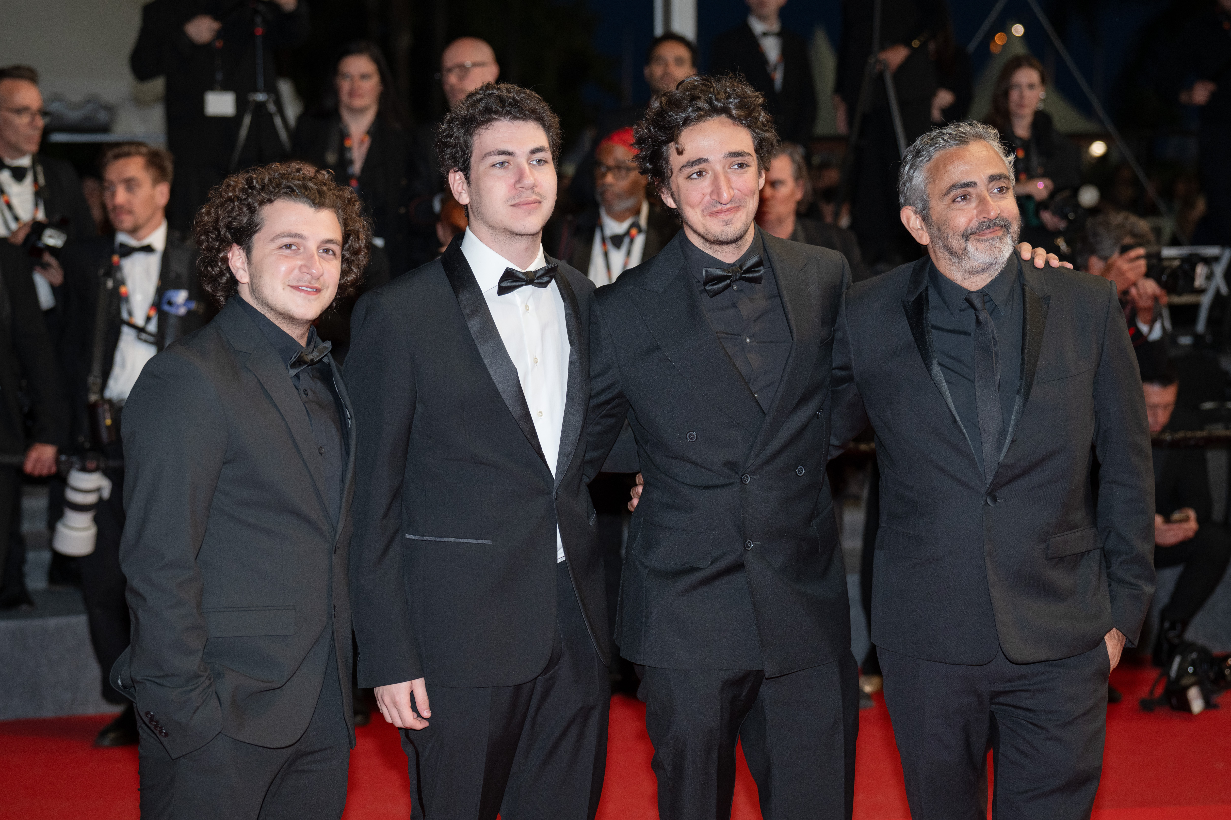 Image Description: Eric Toledano and guestsattend the special screening red carpet of the movie L Abandon during the 79th Cannes Film Festival Cannes France 2026-05-13