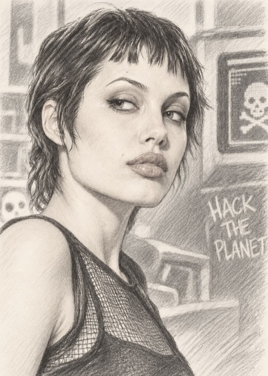 Angelina Jolie sketch QJ
