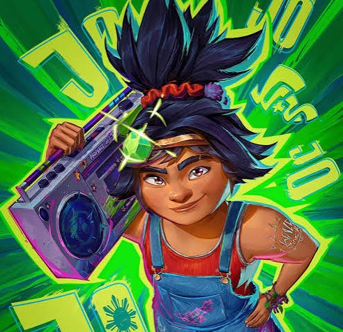 Jo and the BoomBox in Forgotten Island