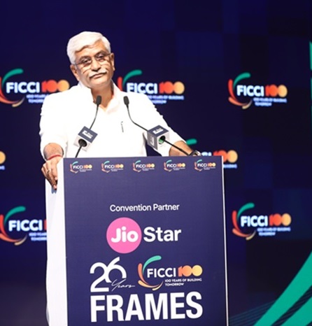 Gajendra Singh Shekhawat inaugurating FICCI FRAMES 2026