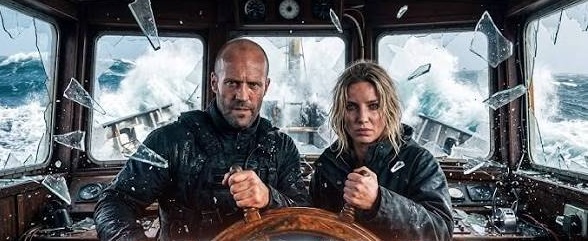 Jason Statham and Annabelle Wallis in Mutiny